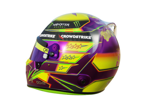 F1 Lewis Hamilton Helmet 2023 3D मॉडल