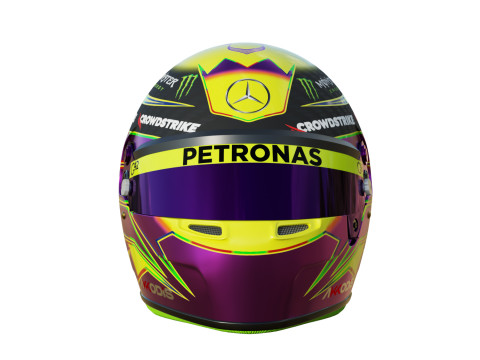 F1 Lewis Hamilton Helmet 2023 3D मॉडल