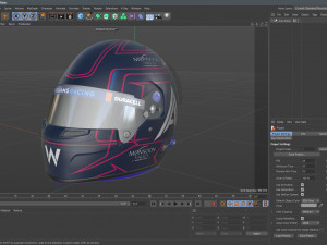 F1 Alex Albon Helmet 2023 3D-Modell