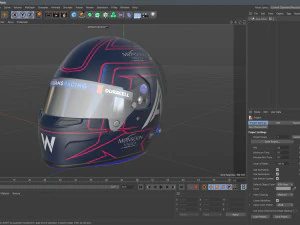F1 Alex Albon Helmet 2023 3D Model