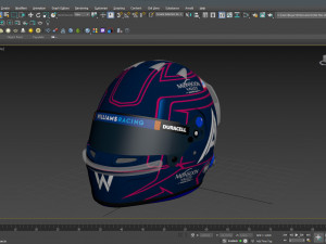 F1 Alex Albon Helmet 2023 3D-Modell