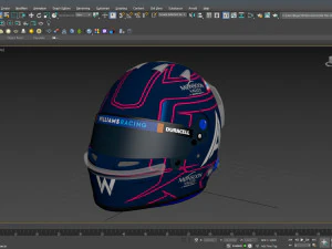 F1 Alex Albon Helmet 2023 3D Model