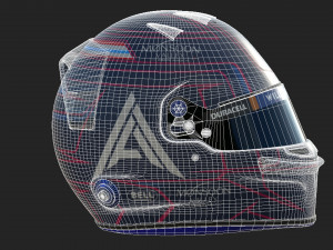 F1 Alex Albon Helmet 2023 3D-Modell