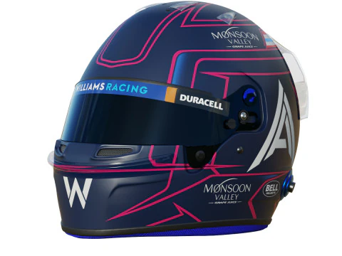 F1 Alex Albon Helmet 2023 3D Model