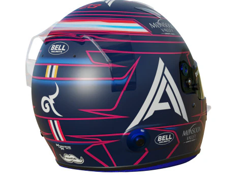 F1 Alex Albon Helmet 2023 3D Model
