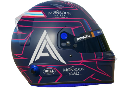 F1 Alex Albon Helmet 2023 3D Model