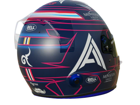 F1 Alex Albon Helmet 2023 3D Model