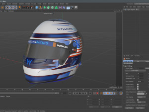 F1 Logan Sargeant Helmet 2023 Modèle 3D