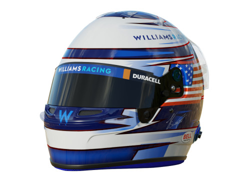 F1 Logan Sargeant Helmet 2023 Modèle 3D