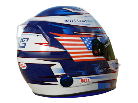 F1 Logan Sargeant Helmet 2023 Modèle 3D