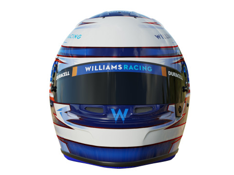 F1 Logan Sargeant Helmet 2023 Modèle 3D