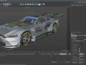 Ford-Mustang GT3 2024 3D Model
