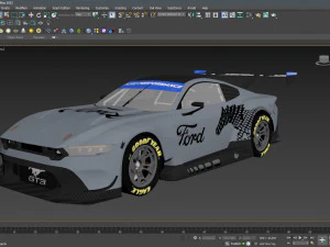 Ford-Mustang GT3 2024 3D Model