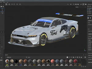 Ford-Mustang GT3 2024 3D Model