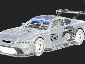 Ford-Mustang GT3 2024 3Dモデル