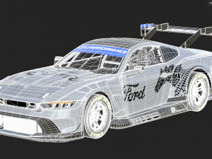 Ford-Mustang GT3 2024 3D Model