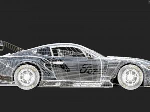 Ford-Mustang GT3 2024 3D Model