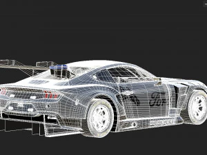 Ford-Mustang GT3 2024 3D Model