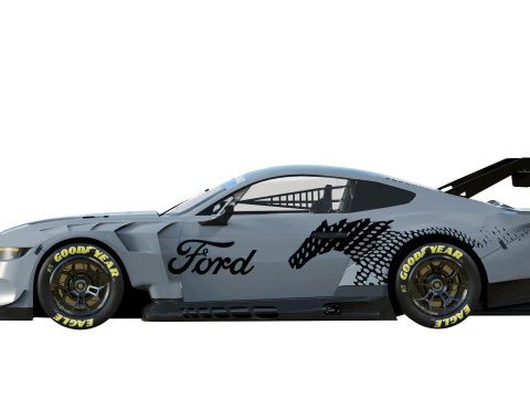 Ford-Mustang GT3 2024 3D Model