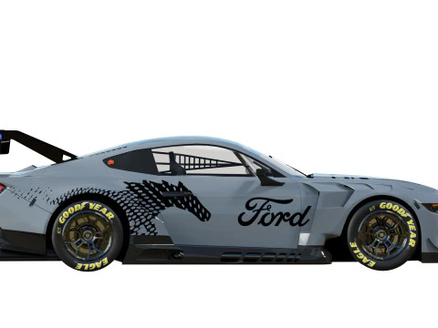 Ford-Mustang GT3 2024 3D Model