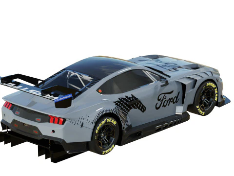 Ford-Mustang GT3 2024 3D Model