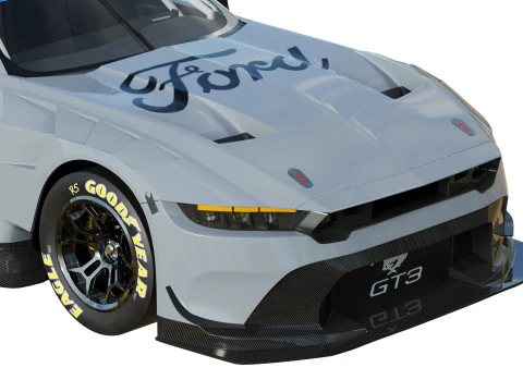 Ford-Mustang GT3 2024 3D Model