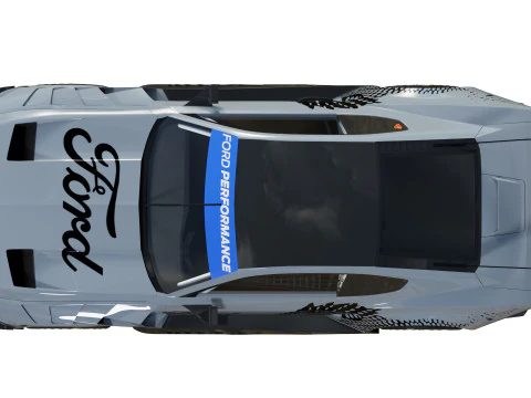 Ford-Mustang GT3 2024 3D Model