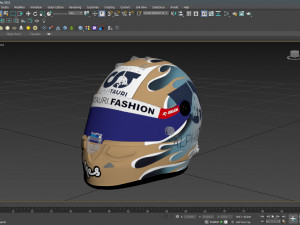 F1 Daniel Riccardo Helmet 2023 3D Model