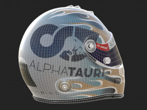 F1 Daniel Riccardo Helmet 2023 3D Model