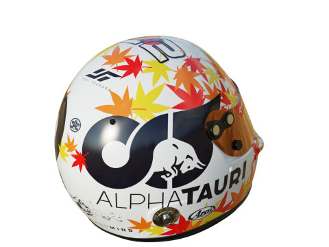 F1 Yuki Tsunoda Helmet 2023 Model 3D