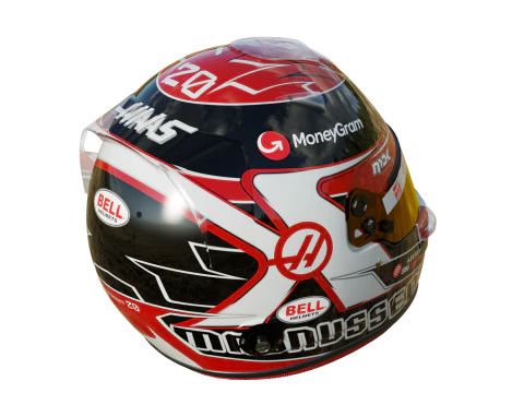 F1 Kevin Magnussen Helmet 2023 3D Model