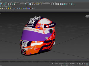 F1 Nico Hulkenberg Helmet 2023 3D Model