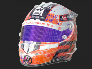 F1 Nico Hulkenberg Helmet 2023 3D Model