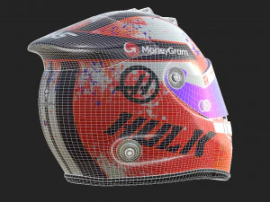 Capacete F1 Nico Hulkenberg 2023 Modelo 3D