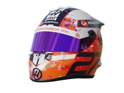 F1 Nico Hulkenberg Helmet 2023 3D Model