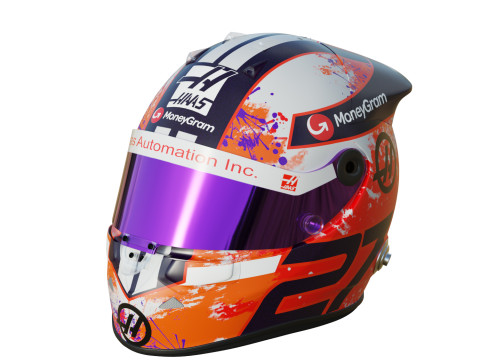 F1 Nico Hulkenberg Helmet 2023 3D Model