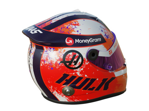 F1 Nico Hulkenberg Helmet 2023 3D Model