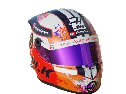 F1 Nico Hulkenberg Helmet 2023 3D Model