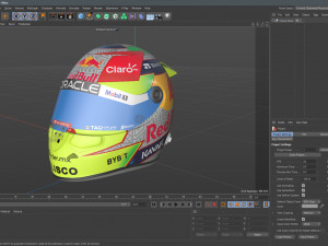 F1 Checo Perez Helmet 2023 3D 모델