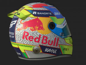 F1 Checo Perez Helmet 2023 3D Model
