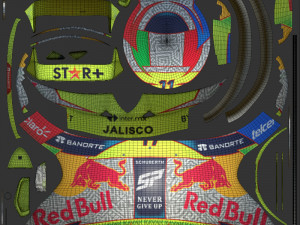 F1 Checo Perez Helmet 2023 3D 모델