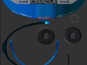 F1 Checo Perez Helmet 2023 3D 모델