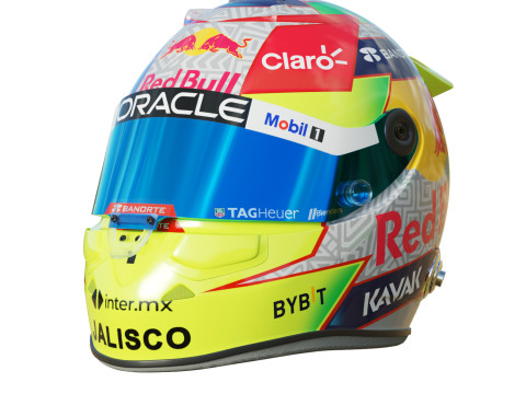 F1 Checo Perez Helmet 2023 3D 모델