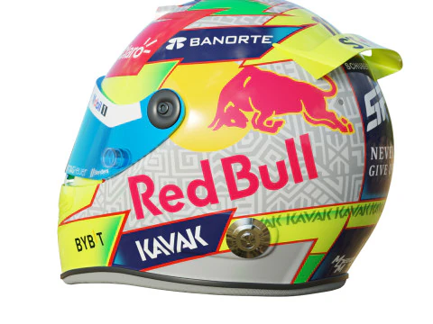 F1 Checo Perez Helmet 2023 3D Model