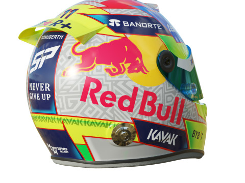 F1 Checo Perez Helmet 2023 3D 모델