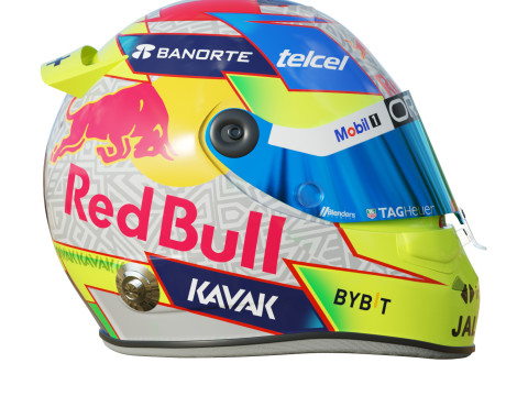 F1 Checo Perez Helmet 2023 3D 모델
