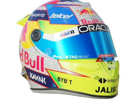 F1 Checo Perez Helmet 2023 3D Model