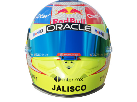 F1 Checo Perez Helmet 2023 3D 모델