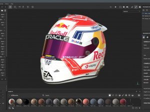 F1 Max Verstappen Helmet 2023 3D Model