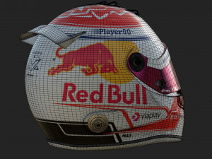 F1 Max Verstappen Helmet 2023 3D Model